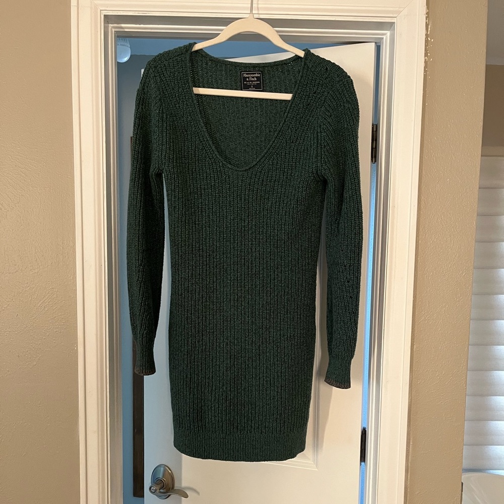 Abercrombie & Fitch Green Knit Dress